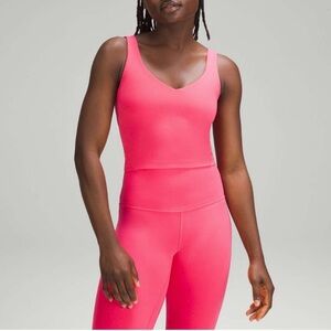 LULULEMON align tank top *light support a/b cup pink size 0